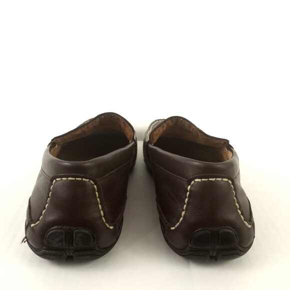 Kenneth Cole Reaction World Hold On Brown Leather Driving Moccasins Loafers - Picture 4 of 11
